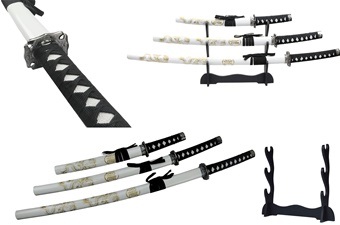 3pc White Dragon Daisho