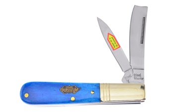 3.5" Steel Warrior Blue Smoothbone One Arm Razor Barlow