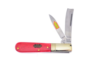 3.5" Steel Warrior Dark Red Smoothbone One Arm Razor