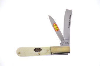 3.5" Steel Warrior White Smoothbone One Arm Razor Barlow