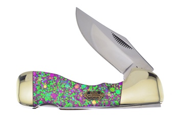 3.75" Mardi Gras Resin Choctaw