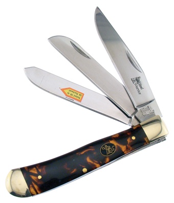 3-Blade Trapper Imitation Tortoise 4.25"