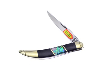 3" Buff Horn/Abalone Small Toothpick