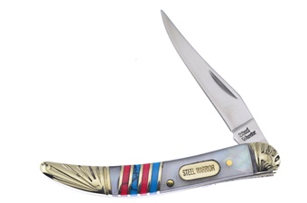 3" Mother Pearl Red Blue Turquoise