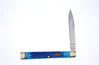 3.75" Cancun Blue Jig Bone Doc Knife