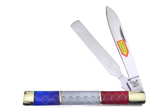 3.75" Red/White/Blue Honeycomb Doctor's Knife
