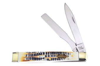 3.75" Winter Aged Bone Doctor's Knife With Spatula