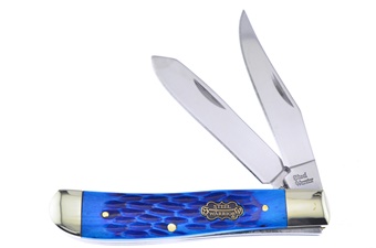 3.5" Cancun Blue Jigged Bone Little Trapper