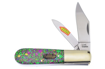 3.375" Mardi Gras Resin Barlow