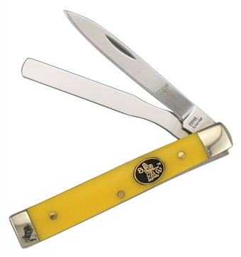 2.875" Yellow Synthetic Baby Doc Knife