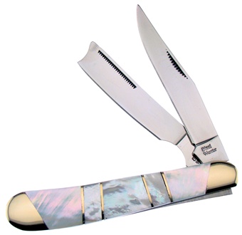 4.25" Mother Of Pearl One Arm Razor