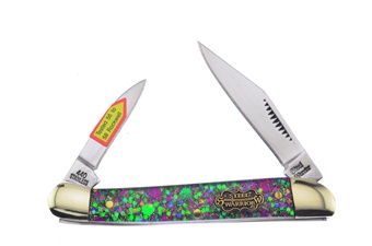 3" Steel Warrior Mardi Gras Resin Little Copperhead