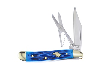 2.375" Blue Pickbone Peanut w/Scissors