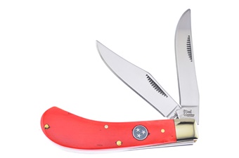 3.5" Orange Smoothbone Tristar Saddlehorn