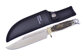 10.75" Stag Bone Resin Nylon Sheath