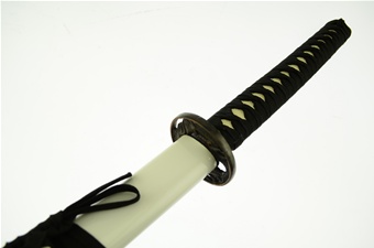 39.5" Fabric-Wrapped White Dragon Katana