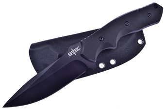 9.5" Black G-10 Tactical Fixed Blade
