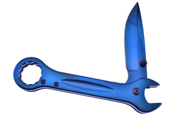 5" Blue Titanium Wrench