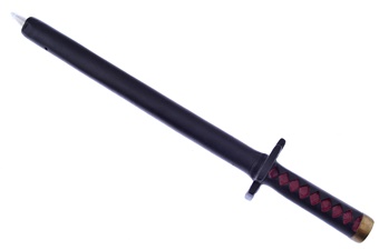 7.5" Black/Red Samurai Pen