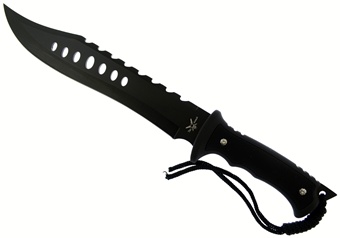 15" Black Composite Bowie w/Nylon Sheath
