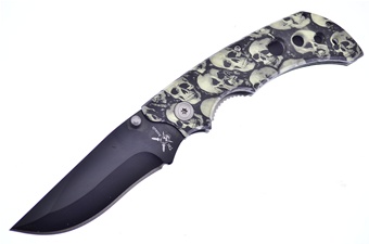 5" White Skull Camo Snapshot Tactical