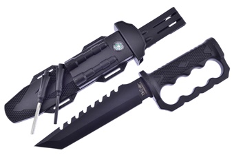 12.8" Black Plst&Rubrized Black Stainless Steel