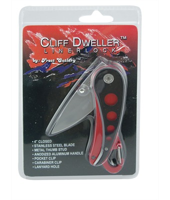 Cliff Dweller Red/Black 4" Clam Packaging Pk