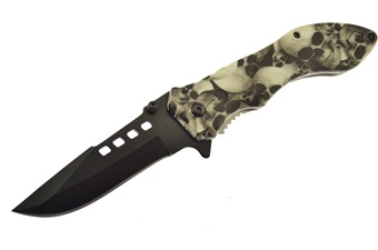 4.5" White Skull Camo Composite Snapshot Tactical