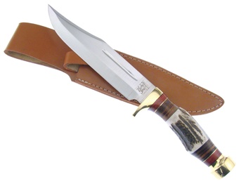 11.75" Stag Bowie w/Sheath