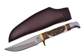 8" Stag Bowie w/Sheath