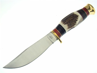 10" Stag Hunter w/Leather Sheath
