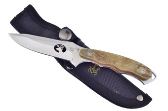 7" Ram's Horn Skinner w/440 Stainless Steel Blade