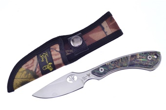 7" Camo Composite Caping Knife w/Sheath