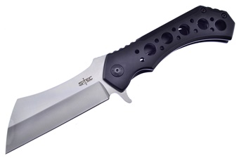 7" Black Aluminum Cleaver