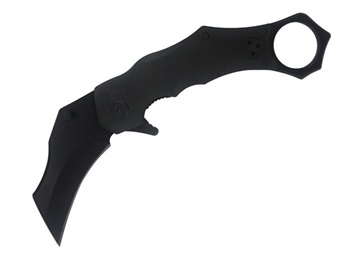 7.5" Black G-10 Karambit w/Sheath