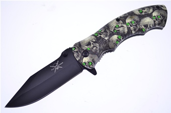 4.5" Composite Skull Tactical Folder