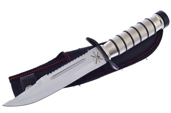 9" Overall Stainless Steel Handle w/Survial Kit