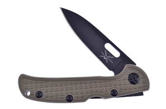 4.25"Sand G10 Black Stainless Steel Non Assisted
