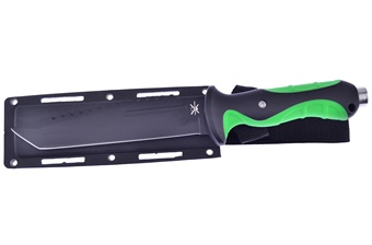 12" Green Composite Bowie w/Sheath