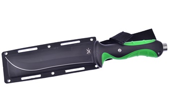 12" Green Composite Bowie w/Sheath