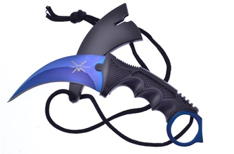 7.5"Blue Composite Karmabit Necklace