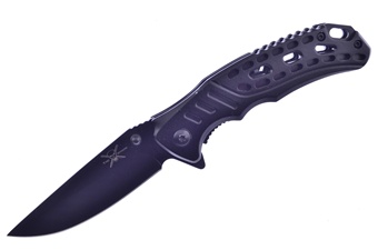 4.25"Black Aluminum Assisted Open Belt Clip