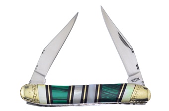 3.5" Green Turquoise & Mother Of Pearl Muskrat