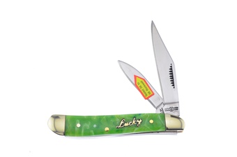 2.875" Uncle Lucky/Steel Warrior Green Resin Peanut