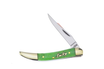 3" Uncle Lucky/Steel Warrior Green Resin Toothpick