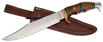 14" Natural Rosewood Bowie w/Sheath