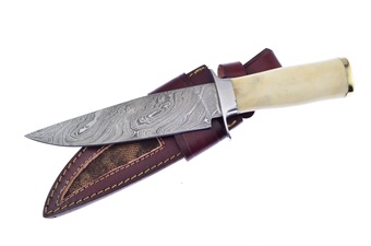 11.5"Overall Wh Smthbn Leather Sheath   Dm