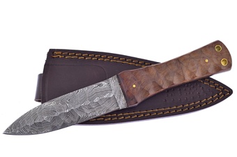 8.75" Chiseled Wine Wood False Edge