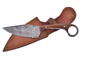 9.5" Rose Wood Dm Blade Fixed Blade