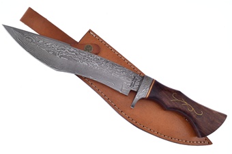 15"Overall Rosewood Dmscs Leather Sheath